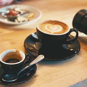 Foxy Loxy Cafe - Double espresso and a cappuccino - Cafes Near Me - Savannah, Georgia