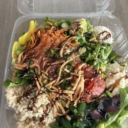 Regular build your own sashimi bowl