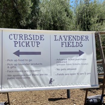 123 Farm - Sign for directions where to go - Farmers Market Near Me - Cherry Valley, California