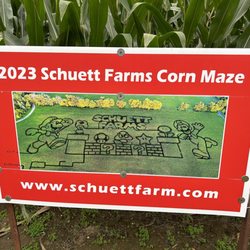 Schuett Farm Corn Maze - The maze changes every year!