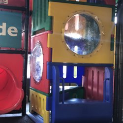 McDonald's - Child's play area, not sure has ever been cleaned. They need to have someone wipe down the play area .