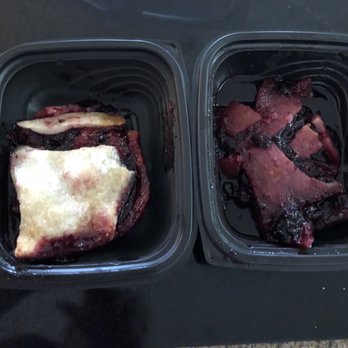 Cotton Patch Cafe - Take out order of 2 Blackberry Cobblers...Very Disappointed that they would allow this poor quality to leave their place...Moving on - American Near Me - Flower Mound, Texas