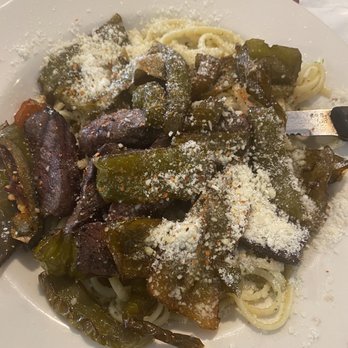 DeSalvo's - a plate of pasta and vegetables - Bars Near Me - Rome, New York