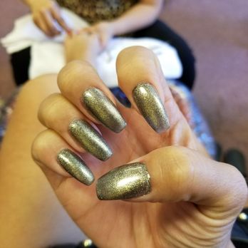 Nancy's Salon - Painted all on my skin. Super sloppy and lifted within a couple days. - Nail Salons Near Me - Alameda, California