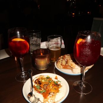 Culinary Dropout - Sweater Weather Sangria Whipped Feta & Tahini Dip - New American Near Me - Charlotte, North Carolina