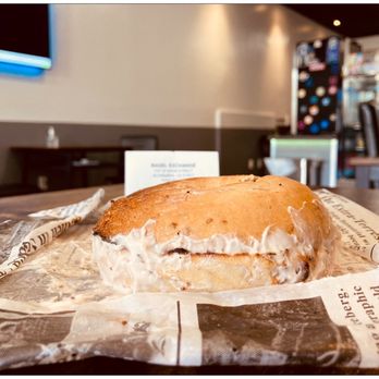 Bagel Exchange - I purchased a Cinnamon raisin bagel with strawberry cc. Sooo goood! - Coffee & Tea Near Me - Alhambra, California Bagel Exchange - I purchased a Cinnamon raisin bagel with strawberry cc. Sooo goood! - Coffee & Tea Near Me - Alhambra, California