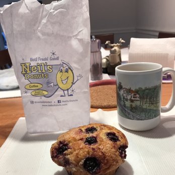 Neil's Donuts - 5/18/22 My always favorite blueberry muffin from Neil's, for breakfast. - Bakeries Near Me - Wallingford, Connecticut
