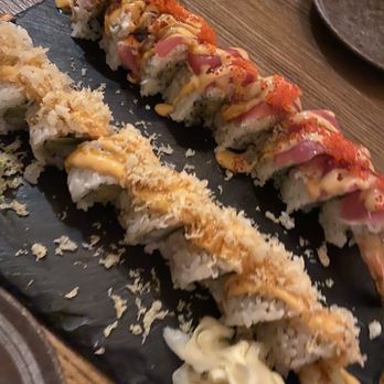 Nomu Skewers - Red Dragon and Crunchy Tempura Roll - Izakaya Near Me - San Francisco, California Nomu Skewers - Red Dragon and Crunchy Tempura Roll - Izakaya Near Me - San Francisco, California