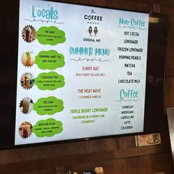 The Coffee House - Drink menu