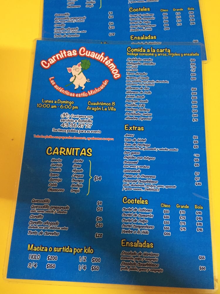 Carnitas y Mariscos Cuauhtémoc