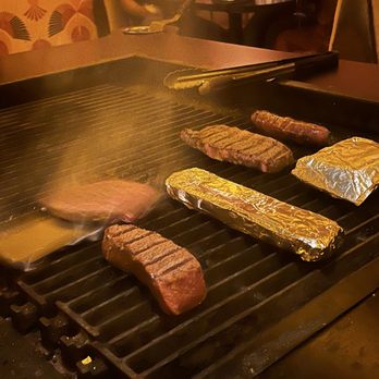 The Butterscotch Den - Grilling our food. The grill is very hot and leaves perfect grill marks. - Steakhouses Near Me - Sacramento, California The Butterscotch Den - Grilling our food. The grill is very hot and leaves perfect grill marks. - Steakhouses Near Me - Sacramento, California
