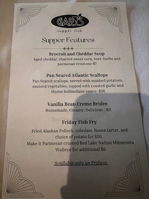 Menu photo 3 Gary’s Supper Club Lakeville, MN