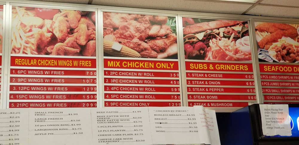 Food from New York Fried Chicken