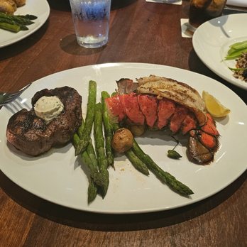 Seasons 52 - Filet mignon with Maine lobster - New American Near Me - Costa Mesa, California