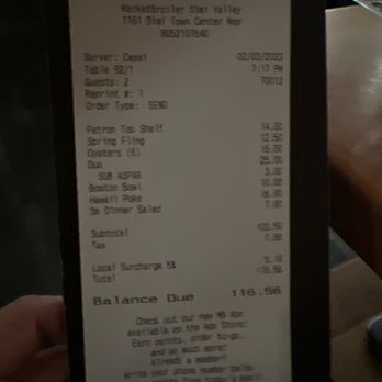 MB Grille - Sir charge still? Covid is over so not sure why they still charge this . No other restraint has this anymore ! - New American Near Me - Simi Valley, California