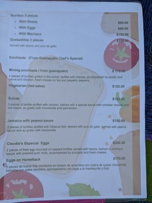 Menu photo 1 Claudia’s Restaurant Loreto, BCS