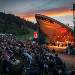 Deer Valley Snow Park Outdoor Amphitheater - Concerts at Deer Valley in Park City, Utah.