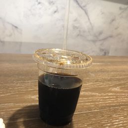 Pictured: the worst nitro coffee, the very last thing you should ever order here