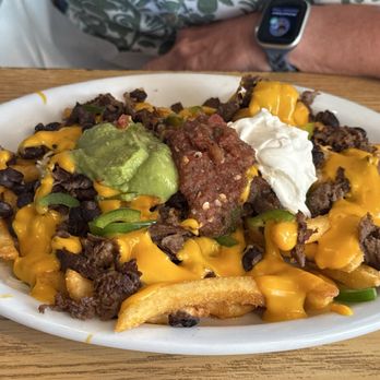 Lazy Lizard Grill - French fry nachos, add steak - Pubs Near Me - Cedar Crest, New Mexico
