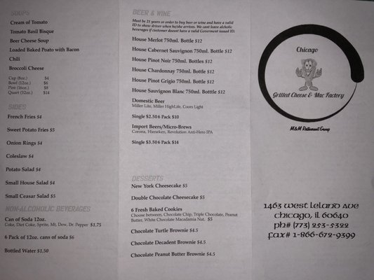 Menu photo 3 Chicago Grilled Cheese & Mac Factory Chicago, IL Menu photo 3 Chicago Grilled Cheese & Mac Factory Chicago, IL