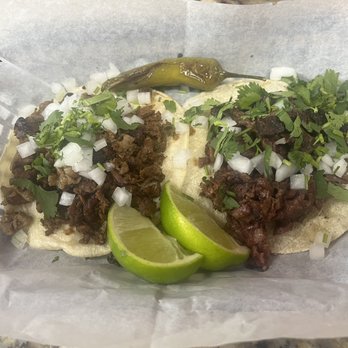 Antojitos Esmeralda - Tacos: Steak (Left) & Cachete (Right) - Mexican Near Me - Coral Springs, Florida Antojitos Esmeralda - Tacos: Steak (Left) & Cachete (Right) - Mexican Near Me - Coral Springs, Florida