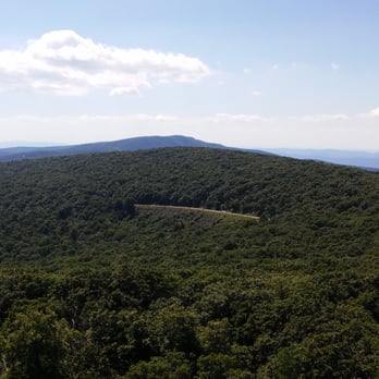 Mount Marshall Trailhead - BRParkway if you zoom in you can see it from up here. - Hiking Near Me - Front Royal, Virginia
