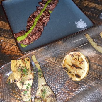 Fireproof Restaurant - Wagyu Skirt Steak & Roman Artichoke - Tapas/Small Plates Near Me - Columbus, Ohio Fireproof Restaurant - Wagyu Skirt Steak & Roman Artichoke - Tapas/Small Plates Near Me - Columbus, Ohio