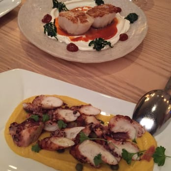 Zaytinya - Octopus Santorini and sea scallops - Greek Near Me - Washington, DC, District of Columbia Zaytinya - Octopus Santorini and sea scallops - Greek Near Me - Washington, DC, District of Columbia