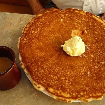 Ranch Hand Trail Stop - HUGE pancake. It tastes good too! - American Near Me - Montpelier, Idaho Ranch Hand Trail Stop - HUGE pancake. It tastes good too! - American Near Me - Montpelier, Idaho