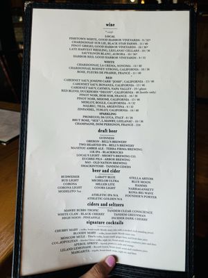 Menu photo 4 The Cove Leland, MI Menu photo 4 The Cove Leland, MI