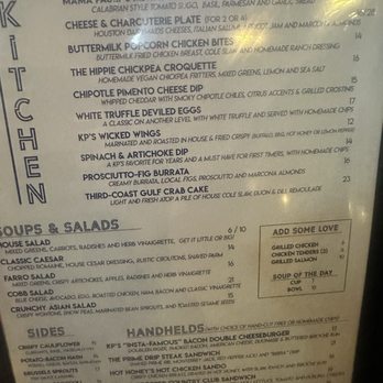KP's Kitchen - Menu - American Near Me - Houston, Texas
