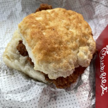 Chick-fil-A - Spicy Chicken Biscuit - Fast Food Near Me - Keizer, Oregon Chick-fil-A - Spicy Chicken Biscuit - Fast Food Near Me - Keizer, Oregon