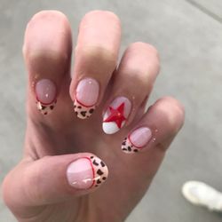 Sky Nails & Lash Studio - Cheetah print nail art