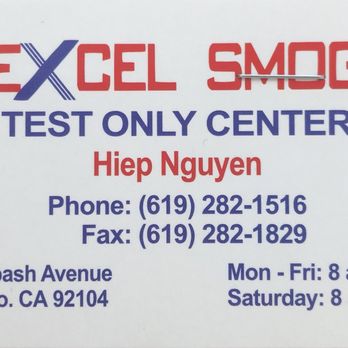 Excel Smog - Smog Check Stations Near Me - San Diego, California Excel Smog - Smog Check Stations Near Me - San Diego, California