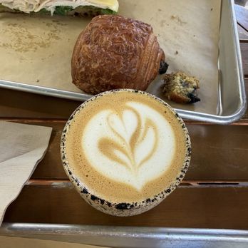 Moulin - Cappuccino- tasted on the burnt side - Bakeries Near Me - Napa, California