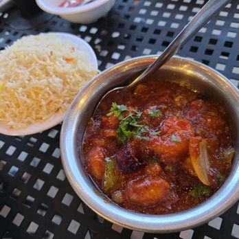 Naan Curry Grill - Jafari w skrimp. Hot. W/rice - Greek Near Me - Centennial, Colorado Naan Curry Grill - Jafari w skrimp. Hot. W/rice - Greek Near Me - Centennial, Colorado