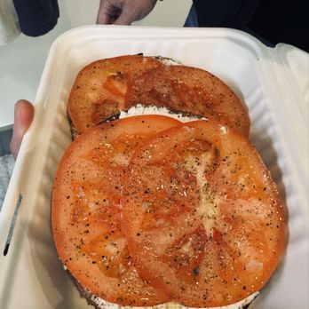 Apollo Bagels - Tomato with Cream Cheese w/Salt & Black Pepper - Bagels Near Me - New York, New York Apollo Bagels - Tomato with Cream Cheese w/Salt & Black Pepper - Bagels Near Me - New York, New York