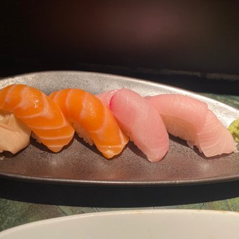 Shinsei - Sake and hamachi nigiri - Asian Fusion Near Me - Dallas, Texas