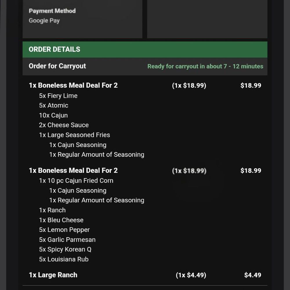 Wingstop - My order - Chicken Wings Near Me - Lake Forest, California Wingstop - My order - Chicken Wings Near Me - Lake Forest, California