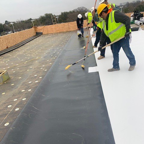 Slide of Yankees Roofing