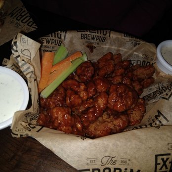 The Explorium Brewpub Greendale - Boneless chicken wings. They're a lot smaller than they look. - Pizza Near Me - Greendale, Wisconsin The Explorium Brewpub Greendale - Boneless chicken wings. They're a lot smaller than they look. - Pizza Near Me - Greendale, Wisconsin