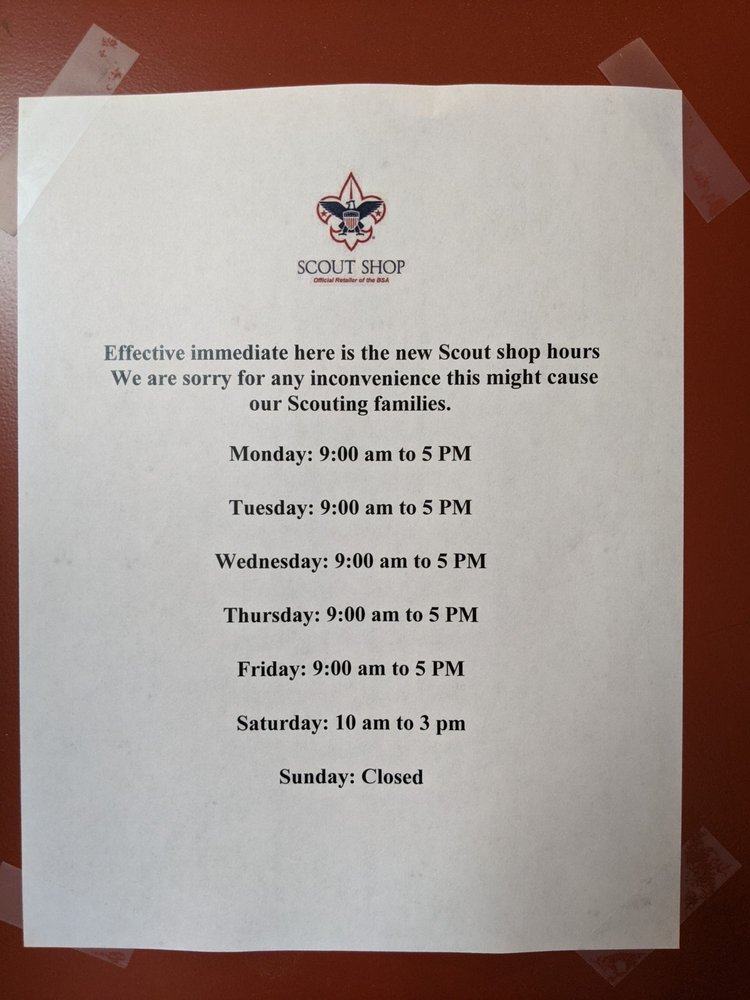 BOY SCOUTS OF AMERICA Updated September 2024 421 N Glendale Ave