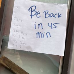 here Saturday @8am now it's 10 .They say opened online but NO ONE has showed up & this paper was on the registration window here Saturday @8am now it's 10 .They say opened online but NO ONE has showed up & this paper was on the registration window