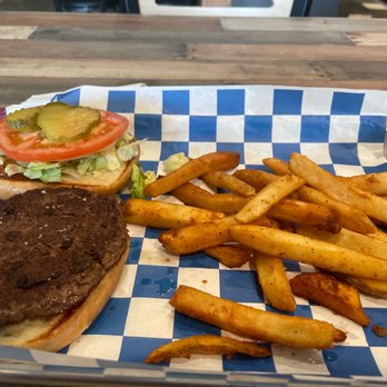 The Burger Joint - Original Burger with Fries - Burgers Near Me - Indianapolis, Indiana