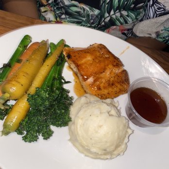Yard House - Whiskey Glazed Salmon* - New American Near Me - Sacramento, California