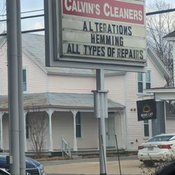 Calvin's Cleaners & Laundry - Sign