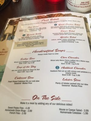 Menu photo 8 The Milbridge House Restaurant Milbridge, ME
