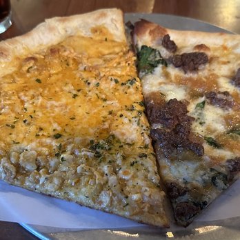 Sliceworks - Buffalo chicken and black and blue - Pizza Near Me - Castle Rock, Colorado Sliceworks - Buffalo chicken and black and blue - Pizza Near Me - Castle Rock, Colorado