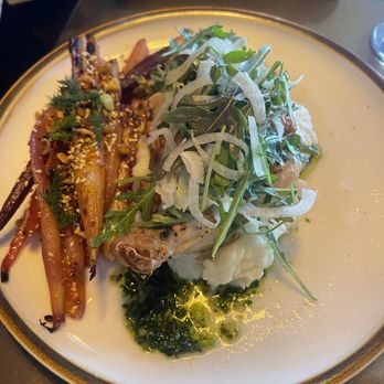 The Third Place - Airline chicken with these amazing carrots! - Bars Near Me - Lancaster, California