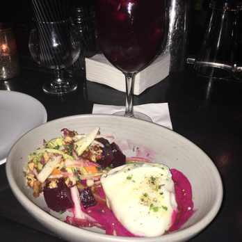 Firefly - Burrata with marinated beets and walnuts. - New American Near Me - Studio City, California